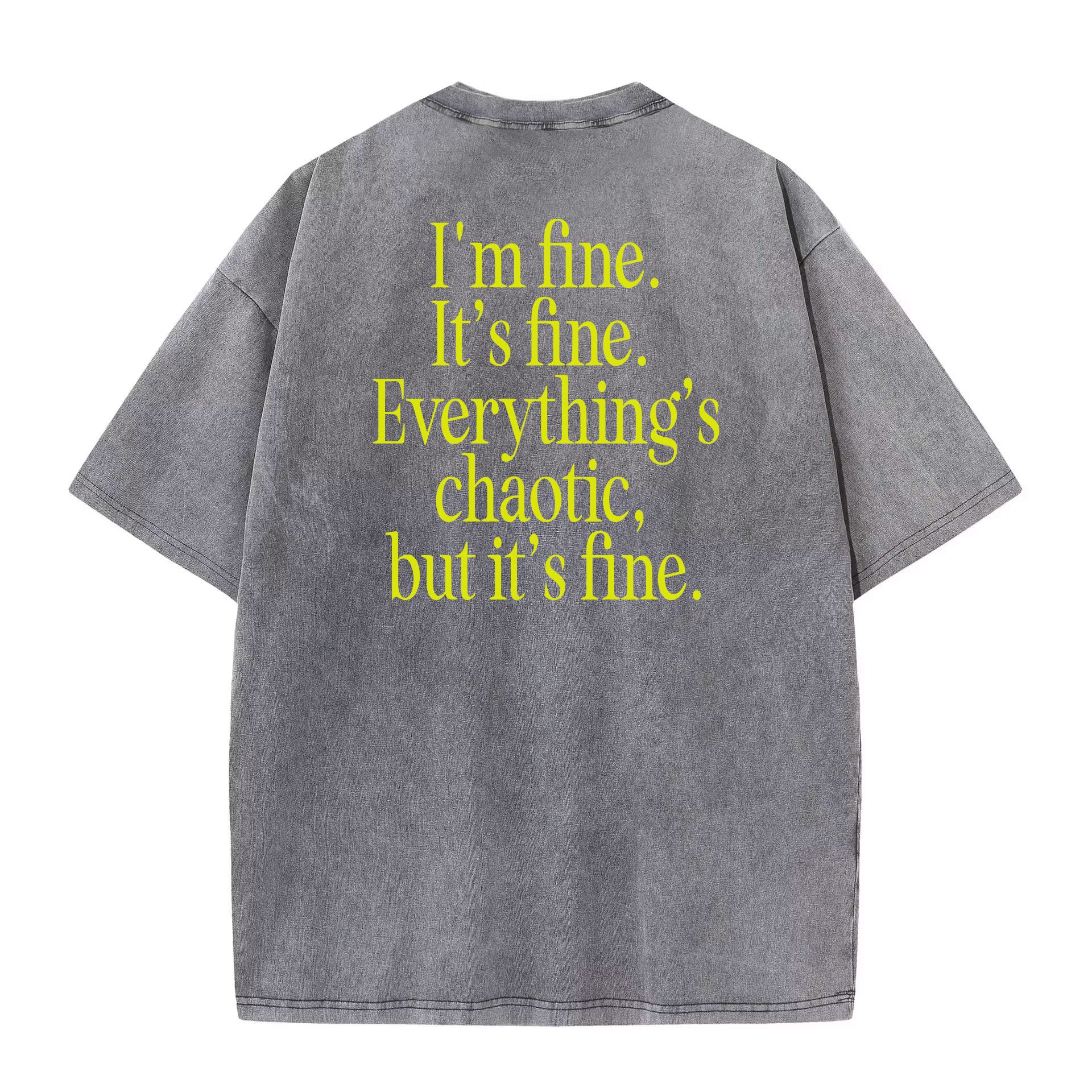 Chaotic Grey Oversize Tee
