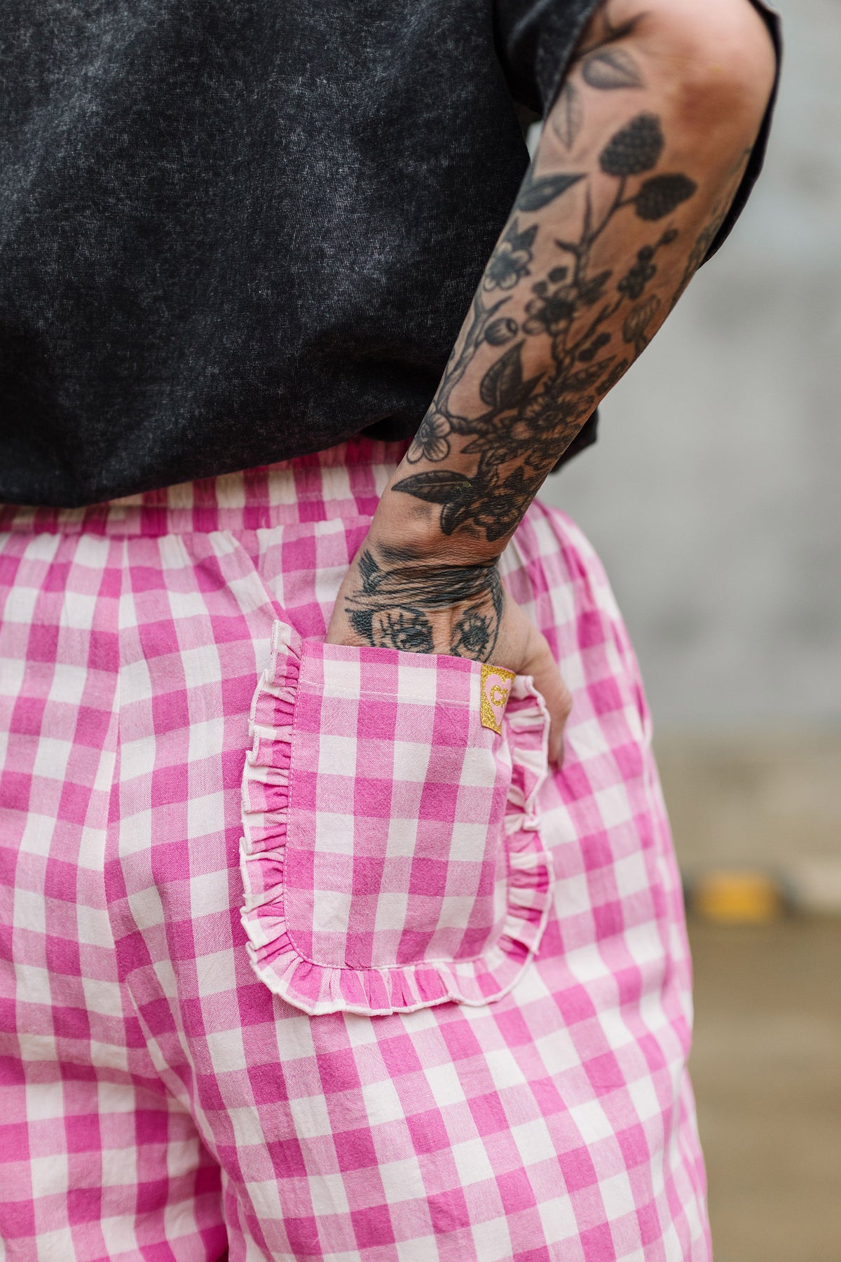 Pink Gingham Pants - ONLINE 22nd Sept