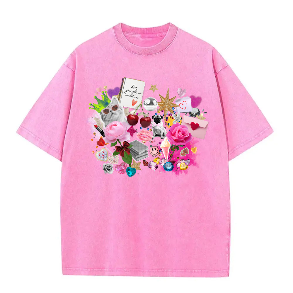 My Favourite Things Pink Oversize tee
