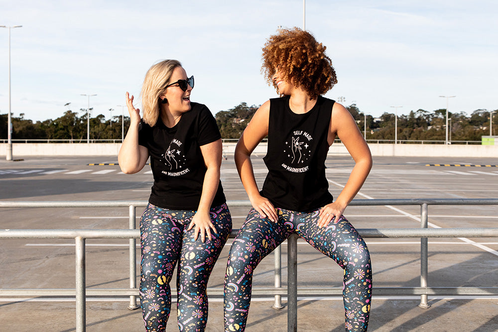 Black Recycled Flared Leggings – Lucy Locket Loves